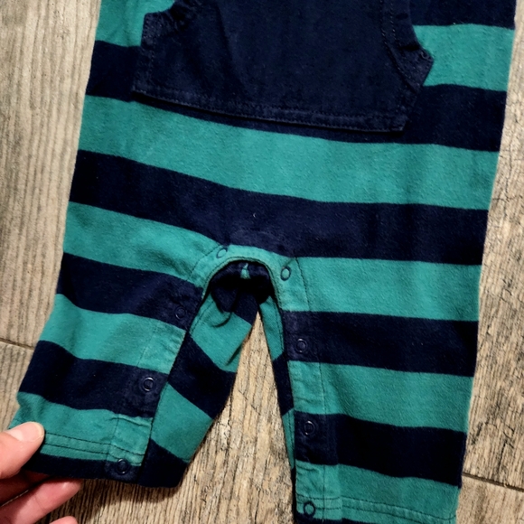 Gymboree Baby Boys 3-6 Rugby Striped Romper - Picture 4 of 8